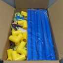 Puppy Play Gym with 12 Hanging Toys, Removable Dog Enrichment Playground, Interactive Indoor Training Activity Center for Small Dogs & Puppies, Adjustable PVC Frame, Teething & with Squeaky Toys