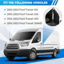Transit Fuel Door, Transit Gas Door + White Cover Compatible with 2015-2023 Ford Transit Vans 150 250 350 HD - Fuel GAS Filler Pocket Housing Hinge Door Replace # CK4Z-5427936-A CK4Z-5427936-F