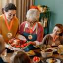 Happy Thanksgiving Medals Bulk with Neck Ribbons, 2 Inch Autumn Harvest Pumpkin Trophies for Thanksgiving Family Games, Contests, Fall Holiday Party Prizes