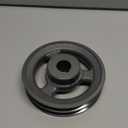 QWORK 2AK611 Double Groove Pulley/Sheave, 5.95"OD 1" Bore, AK Fixed Bore Pulley, for A, 3L & 4L (A & AX) V-Belts, Cast Iron