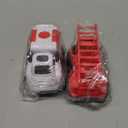 Toddler Toy Cars for 2 3 Year Old Boy, 3 in 1 Police Car Firetruck Toys and Ambulance for Toddlers, BPA Free, Phthalates Free, PVC, Outdoor Toys for Toddlers 2-4, Easter Birthday Gifts for Kids (Blue)