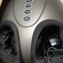 Breo Foot Massager Machine with Heat, Shiatsu Deep Tissue Kneading & Rolling Massage for Pain Relief & Relaxation, Electric Foot Massager Fits Feet Up to Men Size 12, Perfect for Home & Office Use