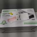 Vacuum Sealer Machine, 95kPa Food Sealer with Double Heat Seal for Dry/Moist Food, Easy-lock Handle, Built-in Bag Storage & Cutter, Progress Display, Removable Drip Tray, Silver