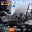 Magnetic for iPhone 17 Pro Max Case, [Matte Solid Color] [Full Camera Protection] Protective Case for iPhone 17 Pro Max - Black