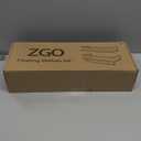 ZGO Floating Shelves for Wall Set of 2, Wall Mounted Storage Shelves with Metal Frame and Towel Rack for Bathroom, Kitchen, Bedroom (Brown)