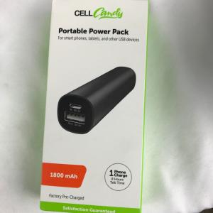 NEW Cell Candy Portable Power Pack Smartphone 1800 mAh USB ...