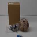 Marrakech Turkish Moroccan Table Lamp with Handmade Mosaic Glass, Stained Glass Lamp with Tiffany Style, Vintage Lamp with Bronze Base Including LED Bulb for Living Room Bedroom Decor (Yellow)