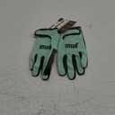 MUD Tough Women's Synthetic Leather Palm Garden Gloves, Touchscreen Capable, Abrasion Resistant, Hook and Loop Closure, Mint, Medium/Large (MD51001MT-WML)