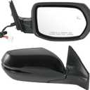 JDMSPEED Right Passenger Side View Mirror Compatible with 20172022 Honda CRV Manual Folding Power Glass Heated Blind Spot Turn Signal Light Black Replace#76201T1WA01ZF(9Pins)