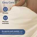 Queen Size 4 Piece Sheet Set - Comfy Breathable & Cooling Sheets - Hotel Luxury Bed Sheets for Women and Men - Deep Pockets, Easy-Fit, Soft and Wrinkle Free Sheets - Off White Oeko-Tex Bed Sheet Set