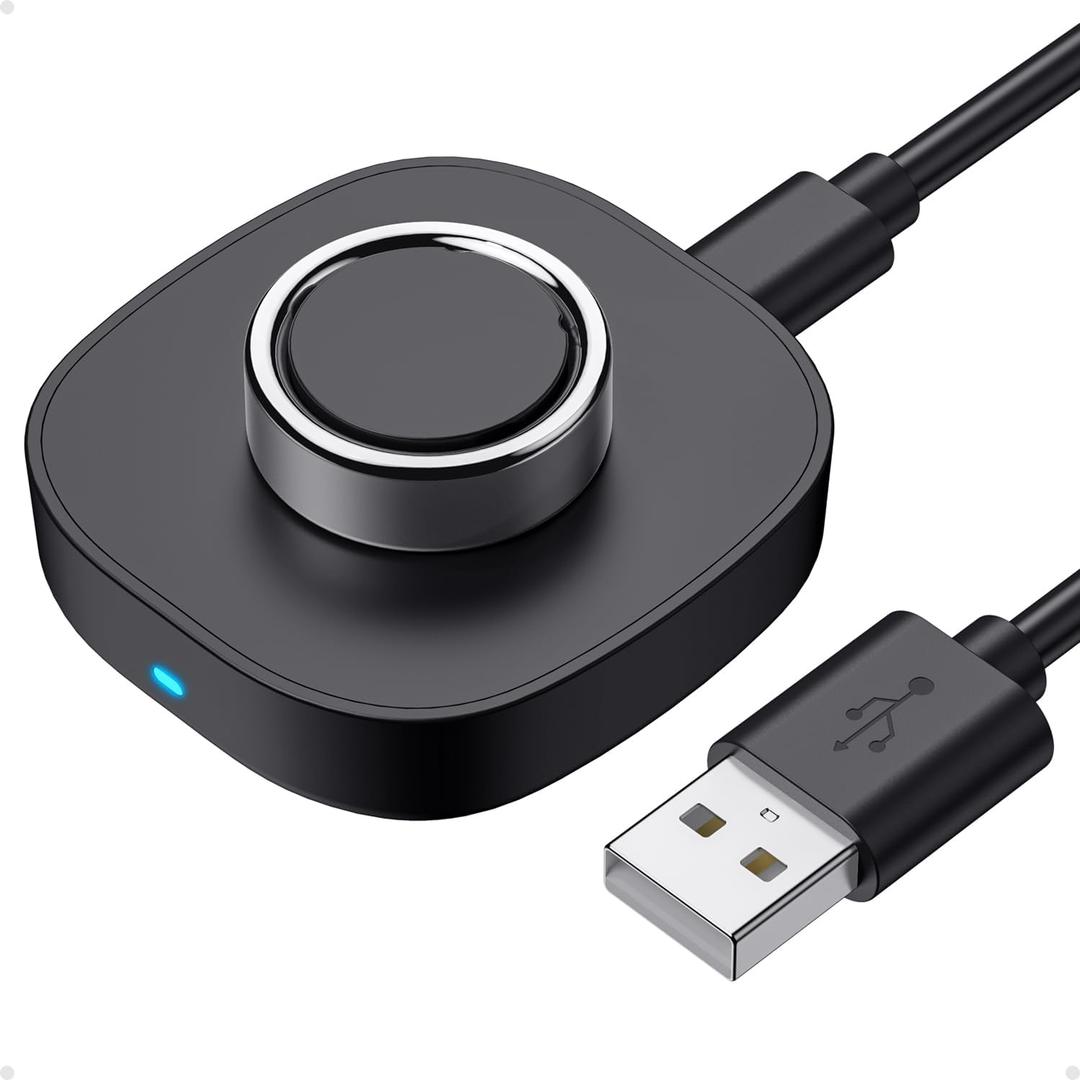 Compatible with Oura Ring Gen 4 Charger - Size 7 - Fast and Safe Charging Dock with USB-C Cable - Essential for Oura Ring 4 UsersBlack
