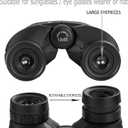 Occer 12x25 Compact Binoculars for Adults and Kids, Large Eyepiece Waterproof Binocular with Low Light Vision, High Powered Easy Focus Binoculars for Bird Watching, Outdoor Hunting, Travel, Sightseeing