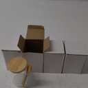 4 Pack Glass Containers with Lids and Spoons, Overnight Oat Container with Lids Glass, Oatmeal Jar with Spoons, Meal Prep Jars for Yogurt, Chia Pudding (Round 4PCS)