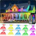 100FT Permanent Outdoor Lights for House Waterproof, IP67, Outdoor Permanent led Lights for Holidays, Daily & Pool Party Decor, Scene Modes, App/Remote Control