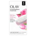 Olay Beauty Bar, Fresh Radiance, Nourishing & Refreshing Formula, Pampering for Smooth & Gentle Skin, Vitamin B3 Complex, Essence of Rose Water Scent, 3.17 oz (Pack of 6)