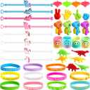 [ 6 Surprise Golden Eggs ] 100 Pack Prefilled Easter Eggs with Assorted Toys Inside, Pre-filled Easter Egg Hunt Stuffed, 100 Plastic Easter Eggs Fillers with Fidget Toys, Easter Basket Stuffers