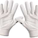 AKOBEN Jagwar Batting Gloves - Baseball Glove, Baseball Batting Gloves, Adult Baseball Glove, Baseball Batting Gloves for Men, Baseball & Softball Batting Gloves, Adult Softball Glove (White, L)