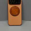 for iPhone 17 Pro Max Case with Spin Magnetic Stand [Integrated Camera Cover] [Fit for MagSafe] Slim Shockproof Protection Phone case with Kickstand 6.9'', Cosmic Orange