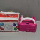 Electric Balloon Pump for Party Decorations  Portable Inflator, Auto Shutoff, Balloon Air Pump Dual Nozzle Rose Red 110V 600W