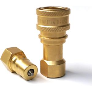1/4" NPT Thread ISO B Carpet Extractor Brass Quick Connector Coupler