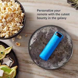 Star Wars The Mandalorian Remote Cover, for Fire TV Alexa Voice Remote Gen 3 (Bounty Blue)