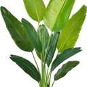 Artificial Bird of Paradise - Fake Plants Indoor Faux Tropical Palm Potted Dypsis Lutescens for Home Office Decor Housewarming