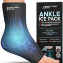 Ankle Compression Sleeve for Achilles Tendonitis Relief, Ankle Ice Pack Wrap, Foot Brace Sprained Ankle Support for Women and Men, Freeze Cold Packs for Plantar Fasciitis