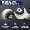 Front Suspension Kit Upper Control Arm E70 E71 Compatible with 2007-2013 BMW X5,2008-2014 X6 XDrive