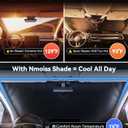Nmoiss Ice Silk Air-Cooled Car Windshield Sun Shade, [Enjoy Superior Coolness & Comfort] 84.2% Heat Insulation UPF>50 UV Block Interior Protection, Universal Fit for Car SUV Truck, Medium 64"x32"