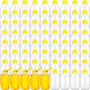 Tanlade 72 Pcs Honey Bottles Bulk 8 Oz Plastic Clear Squeeze Honey Jars Empty Container Refillable Dispenser Jam Bottle with Flip Top Lid for Storing and Dispensing