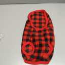 Topbuti Dog Fleece Sweater for Small Dogs Christmas Buffalo Plaid Pet Clothing Warm Soft Dog Winter Clothes Pet Pullover Jumper for Cats Puppy (Large, Plaid)