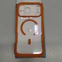 Diaclara Magnetic Designed for iPhone 17 Pro Max Case Full Body Bumper[Compatible with MagSafe] Military Drop Proof Cover with Built-in Touch Sensitive Anti-Scratch Screen Protector,Orange