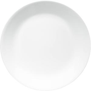 Corelle Vitrelle 4-Pieces 8.5" Glass Salad/Appetizer Plates Chip & Crack Resistant Glass Dinnerware Set Plates, Winter Frost White
