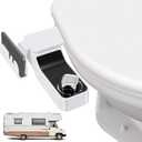 RV Bidet, Camper Toilet Bidet Tushy Bidet Seat Attachment | Dual Nozzles, Adjustable Water Pressure, Self-Cleaning, Non-Electric | Ideal for Camper and Motorhome