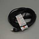 2 Prong Extension Power Cord 25 FT, Elecan US AC Male to Female Power Cable 125V 10A ETL Listed Outlets for NEMA 1-15P to NEMA 1-15R with Waterproof Safety Plug Cap+ Ties- Polarized