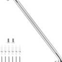 Polished Chrome Grab Bar 32 Inch, iHansee Anti-Slip Bathroom Grab Bar w/Knurled Grip, Stainless Steel Safety Handrail for Toilet Bathtub, Wall Mounted Shower Handle Handicap Bars for Senior Elderly