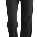 SEMARO Womens Casual High Waisted Linen Pants Wide Leg Lounge Palazzo Trousers Beach Outfits with Pockets (Black, L)