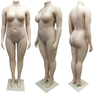 Female Mannequin Headless Style，Plus Size Mannequin Female Curvy Full Body, Material: Plastic(988M), 68 Inch
