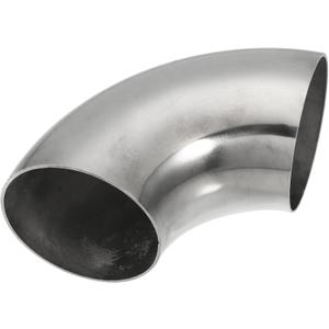 X AUTOHAUX 1pcs OD 2.75 Inch 90 Degree 1.5mm Thickness Mandrel Bend Elbow SS304 Stainless Steel Bend Tube Exhaust Elbow Pipe for Car Modified Exhaust System