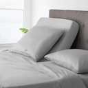 JS Sanders Collection Flex Top Cal King Sheet Set  34" Split Head  100% Cotton, 600 TC  Adjustable Bed Sheets  16" Deep Pocket 4PC Set (Plum)