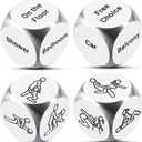 4Pcs Sex Dice Set, Valentine's Day Gifts for Him Her, Date Night Sexy Dice Game Decider for Couples, Valentine's Anniversary Wedding Gifts for Him Her Girlfriend, Boyfriend, Funny Couple Gifts Ideas