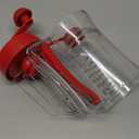 Pancake & Cupcake Mixer and Batter Dispenser Perfect Baking Tool Bakeware Maker with Measuring Label (Red)