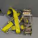GRIPON (Pack of 2) 2" x8' Lasso Strap with 2" Ratchet and J Finger Hook Tie Down