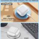CIVPOWER Charging Case Replacement for Air pods 4th, Compatible for Air Pod 4th Generation Wireless Charger Cases with Bluetooth Pairing (No Earbuds) - White