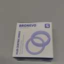 BRONEVO 66.1 to 73.1 Hub Centric Rings, ID=66.1mm OD=73.1mm,Aluminium Alloy Wheel Center Rings Hubrings Pack of 4