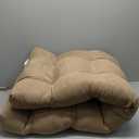 Blazing Needles Microsuede Tufted Bench Cushion, 60" x 19", Java