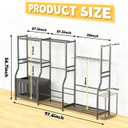 Ultrawall Sports Equipment Organizer, Heavy Duty Garage Golf Bag Stand, Ball Storage Rack with Basket, Garage Organization for Sports Gear and Toy Storage, Indoor/Outdoor Use, 97.6"