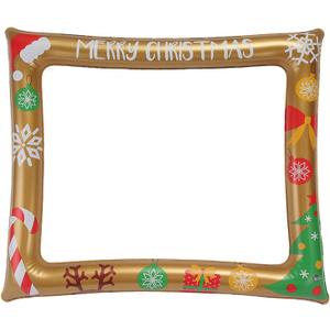Soochat Christmas Photo Booth Props Frame Christmas Inflatable Selfie Frame Picture Selfie Frame Party Supplies - Xmas/Winter/New Year Decorations