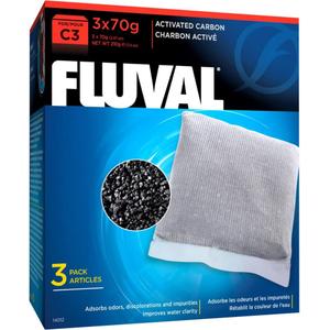Fluval C3 Carbon - 3-Pack,Black