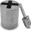 Scissor Jack Adapter, Universal Jack Socket Adapter for Hand Drill, for Scissor Car Jack, Easy Tire Change Tool with a 1/2 in Adapter Bit